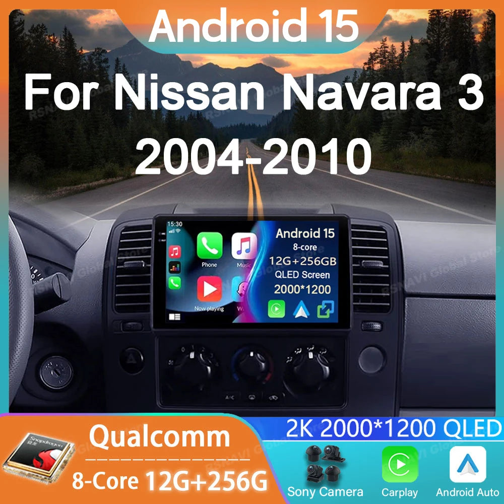 Nissan Navara D40 — Android 15, GPS, DSP