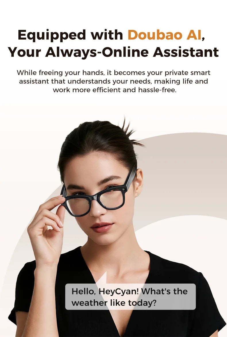 2026 AI Glasses — 4K Camera, ChatGPT, 32GB