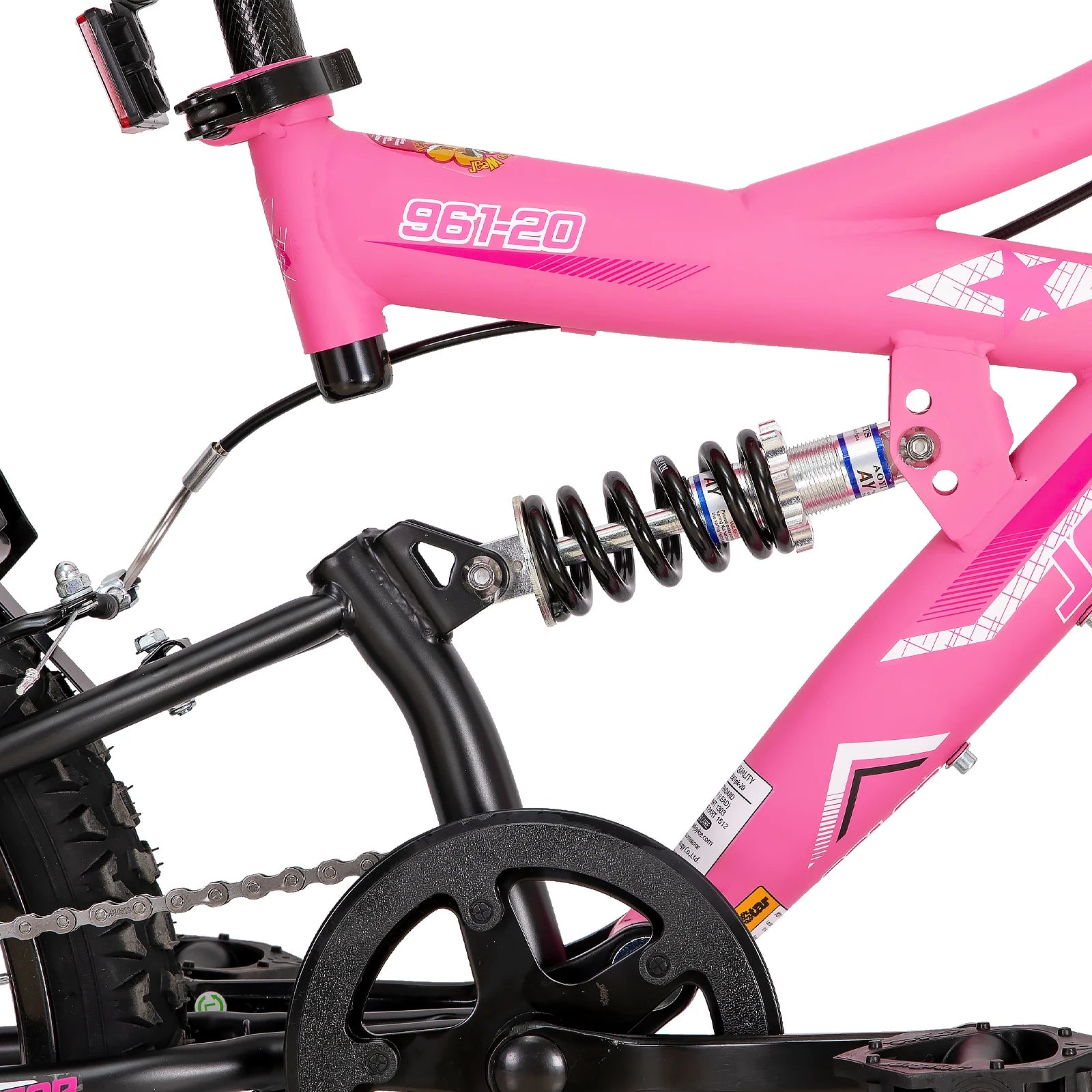 JOYSTAR 20 Inch Kids' Bike for Boys Girls Age 7-13 Years Old, Dual-Suspension Kids Mountain Bike with Dual Handbrake & Kickstand