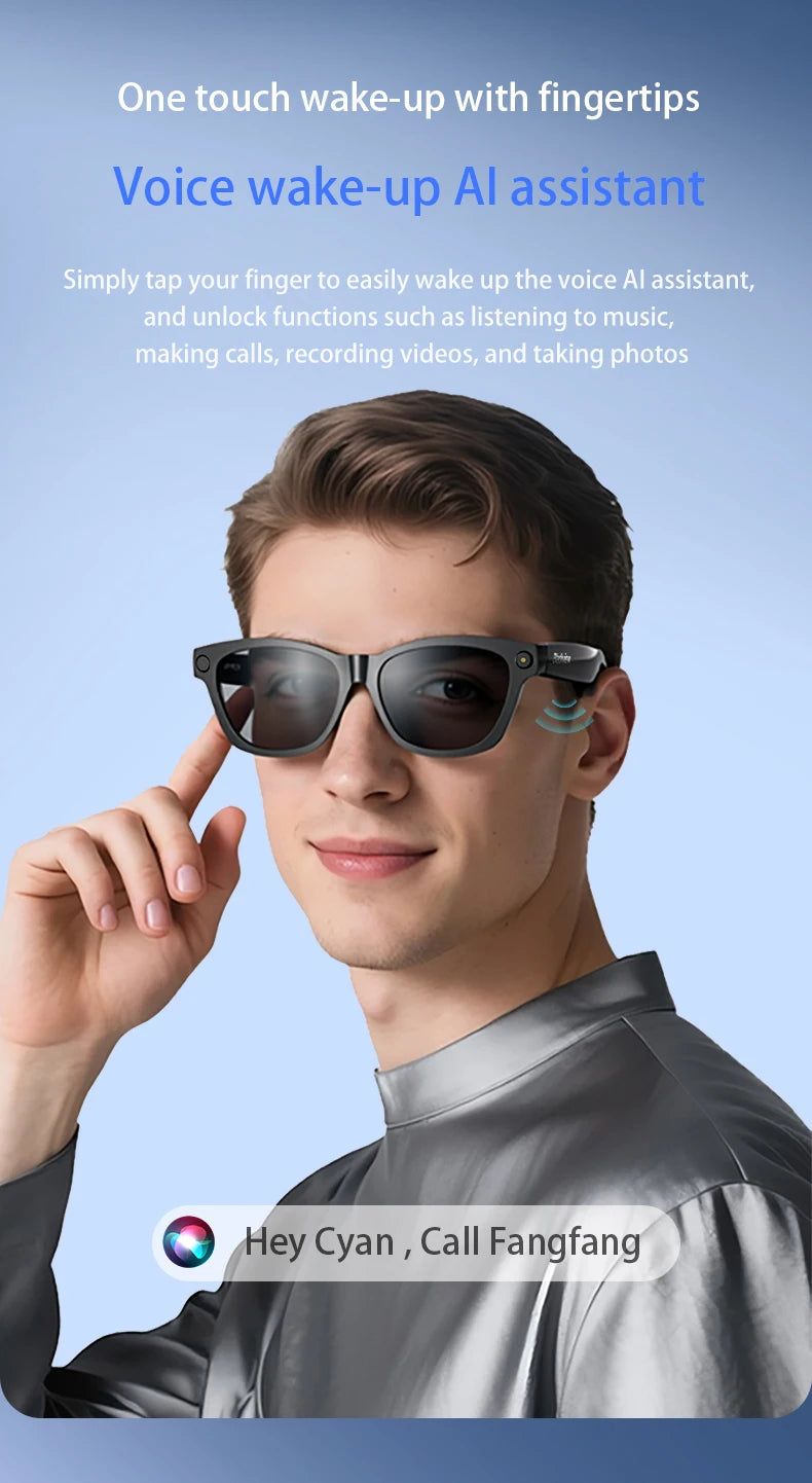 Blackview BV100 Glasses — HD Camera, Noise Cancelling