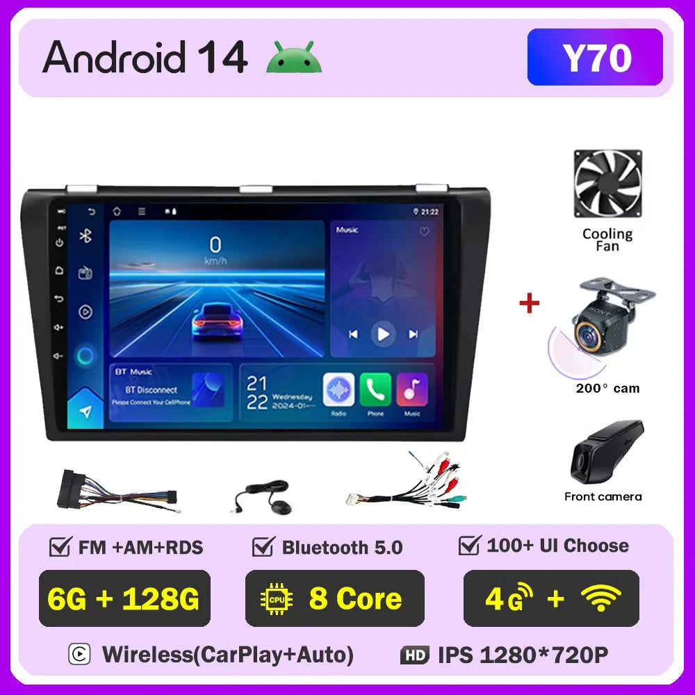 Mazda 3 — Android 16, CarPlay, GPS