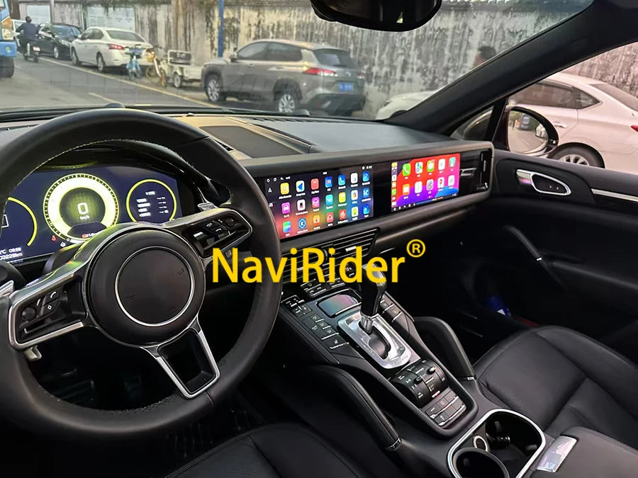 Porsche Cayenne Android 13 — Double Screen, CarPlay