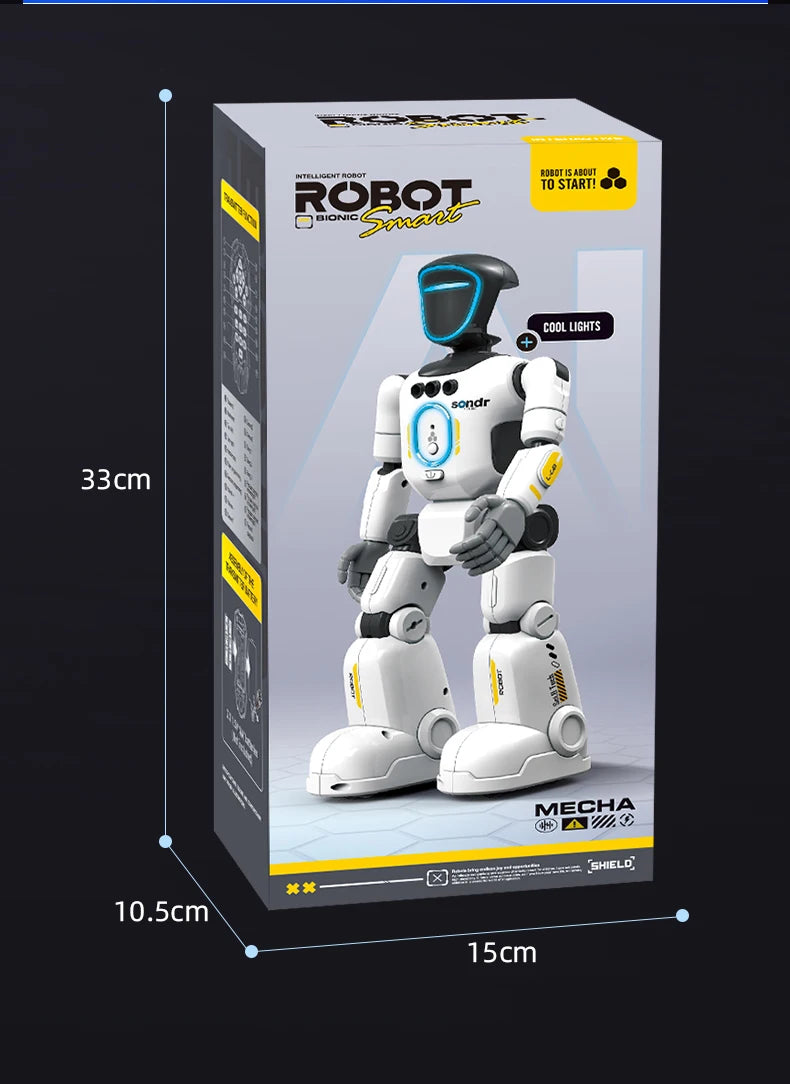 Intelligent RC Robot Programming Gesture Sensing Remote Controll Robots Smart Intelligent Dancing RC Robot Toy Gift for Kid R40