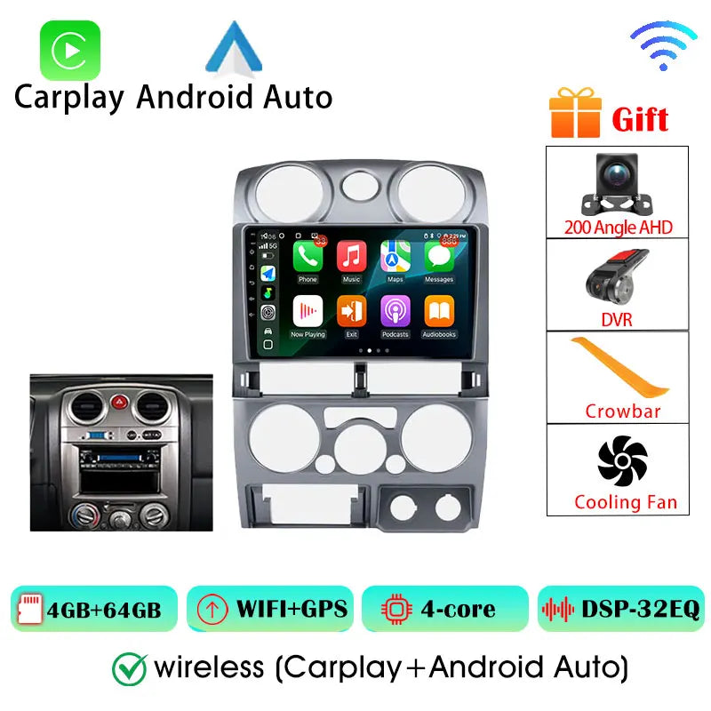 Isuzu D-Max Autoradio — Wireless CarPlay, Android Auto