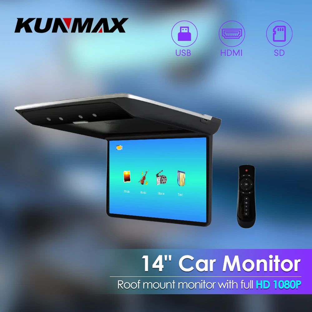Roof Monitor 14" — 1080P, HDMI, Ambient Light