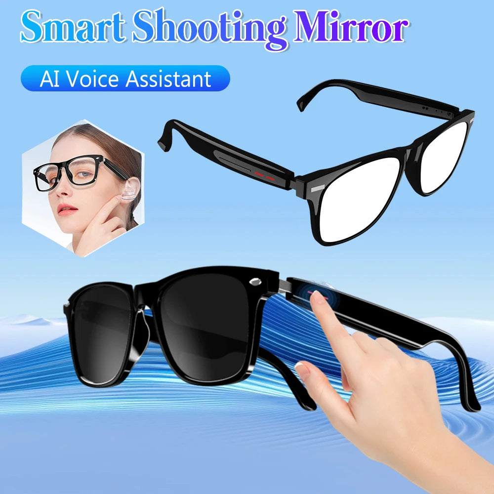 AI Sport Glasses — Camera, Open-Ear Speakers