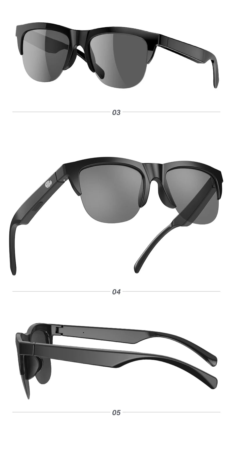 Smart Bluetooth Sunglasses — HiFi Audio, UV Protection
