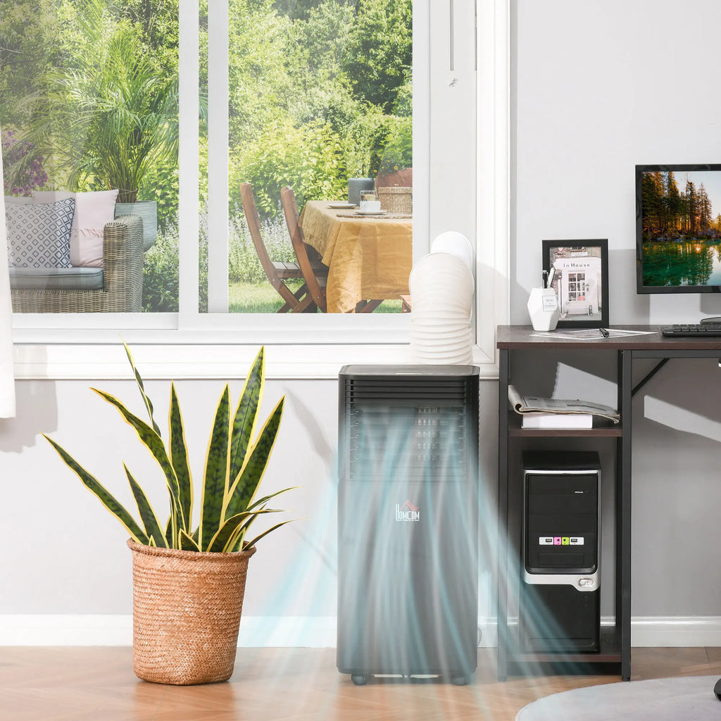 HOMCOM 8000 BTU Portable Air Conditioner 4 Modes LED Display Timer Home Office