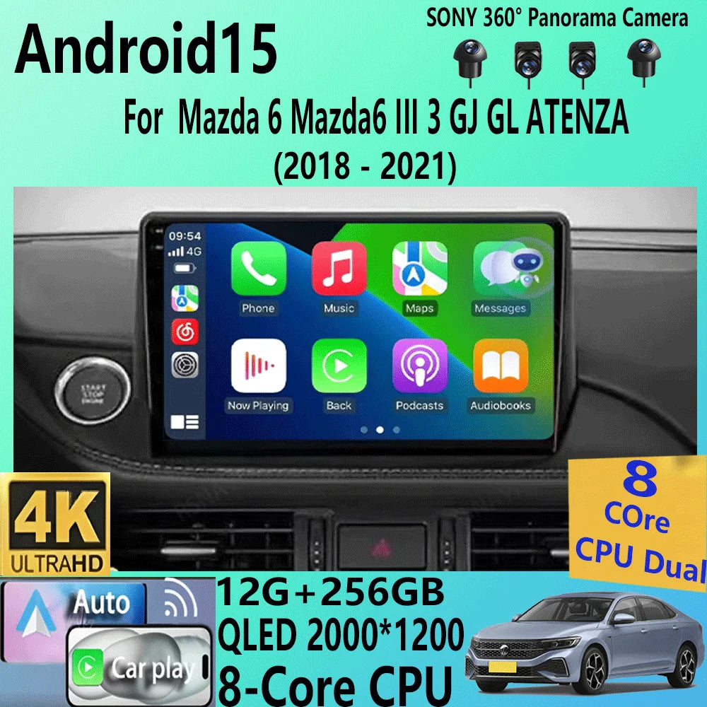 Mazda 6 Atenza — Android 15, DSP, CarPlay