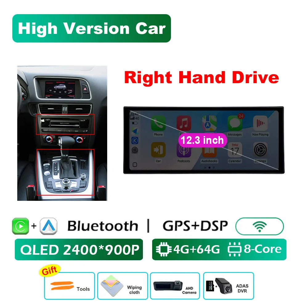 Audi A4 B8/A5 — RHD CarPlay, DSP, WiFi