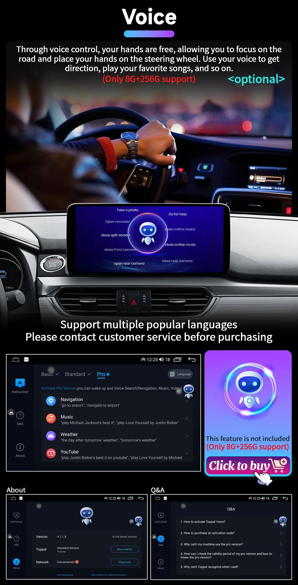 12.3" Android Radio — Honda Civic, CarPlay