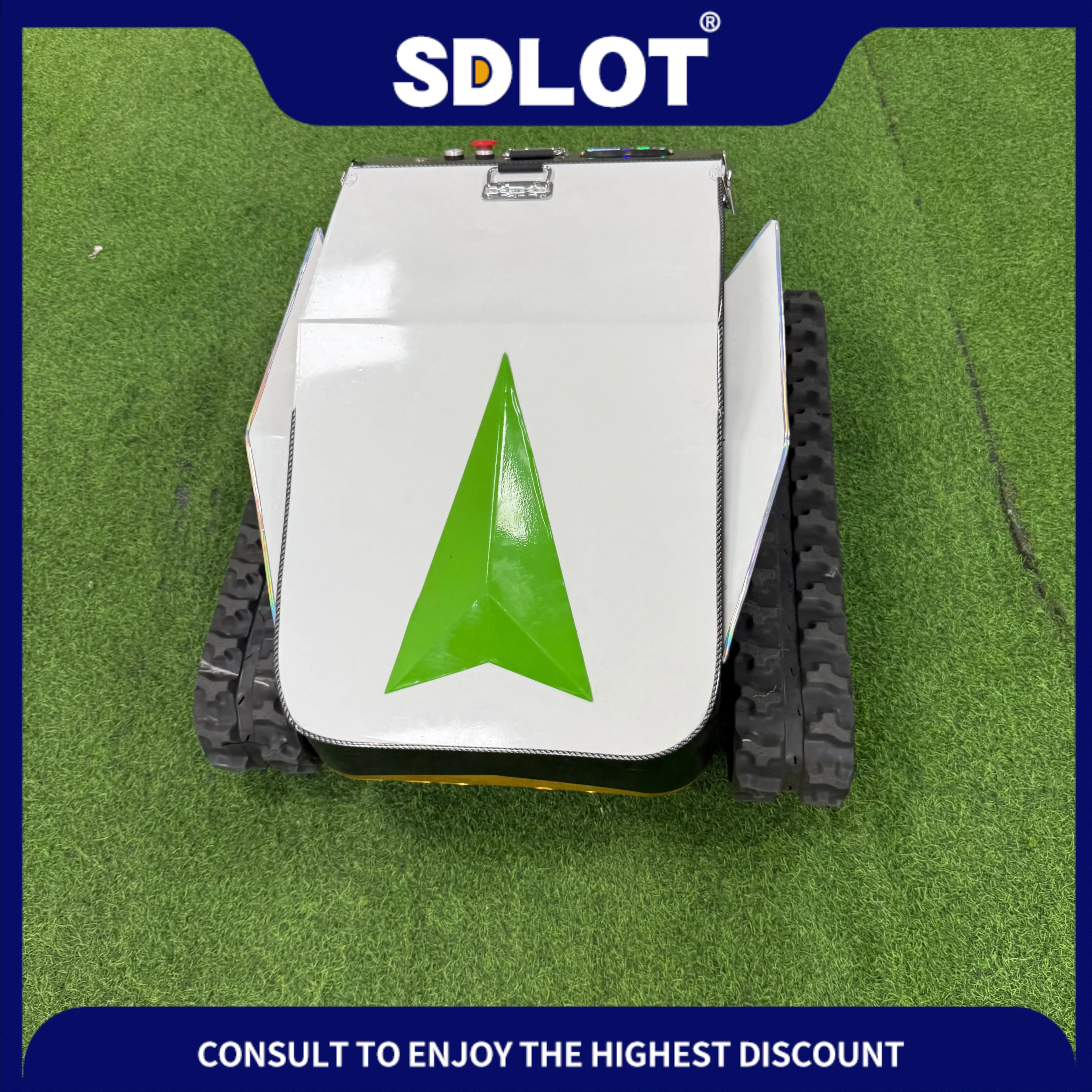 Controlled Lawn Mower Intelligent Mowing Robot for Orchards Fields Slopes Small Lithium-Ion Battery Powered Lawnmower