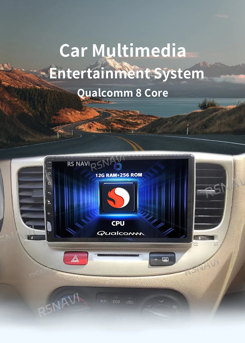 Kia Rio Android 15 — 2K Screen, CarPlay, GPS