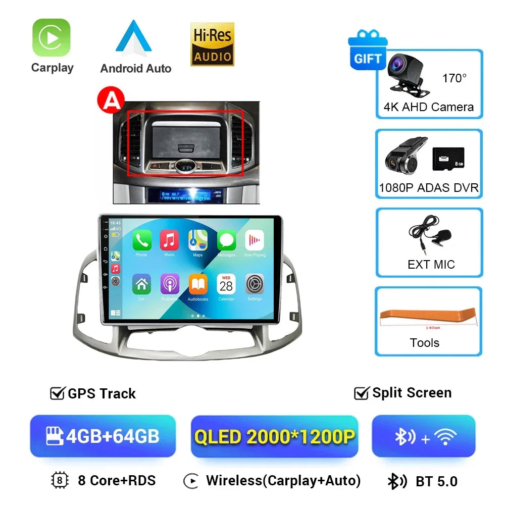 Chevrolet Captiva — Android 16, GPS, CarPlay