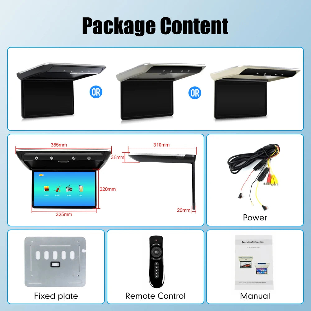 Roof Monitor 14" — 1080P, HDMI, Ambient Light