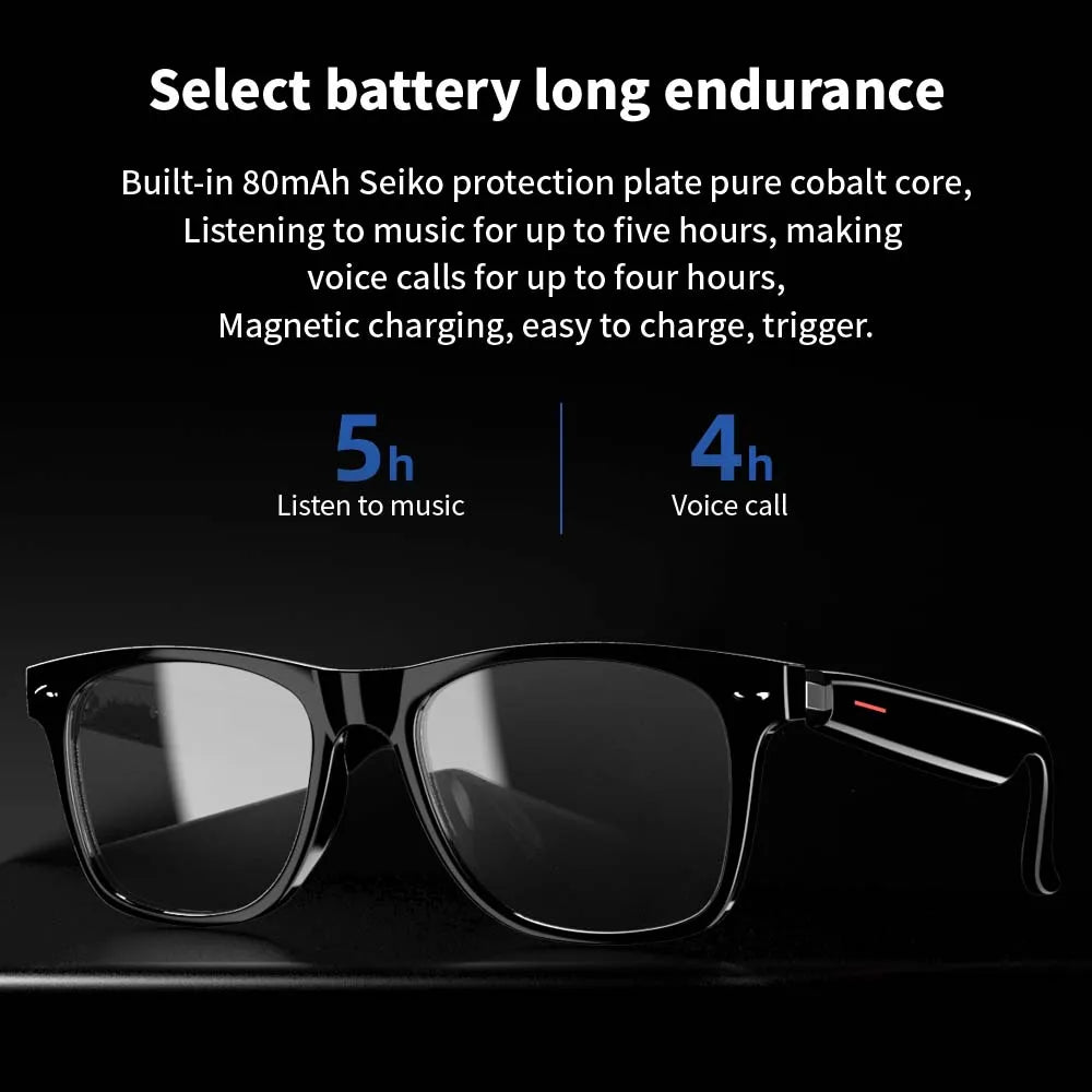 SENBONO E13 Smart Glasses — Blaulichtfilter, polarisiert, integriertes Mikrofon und Lautsprecher
