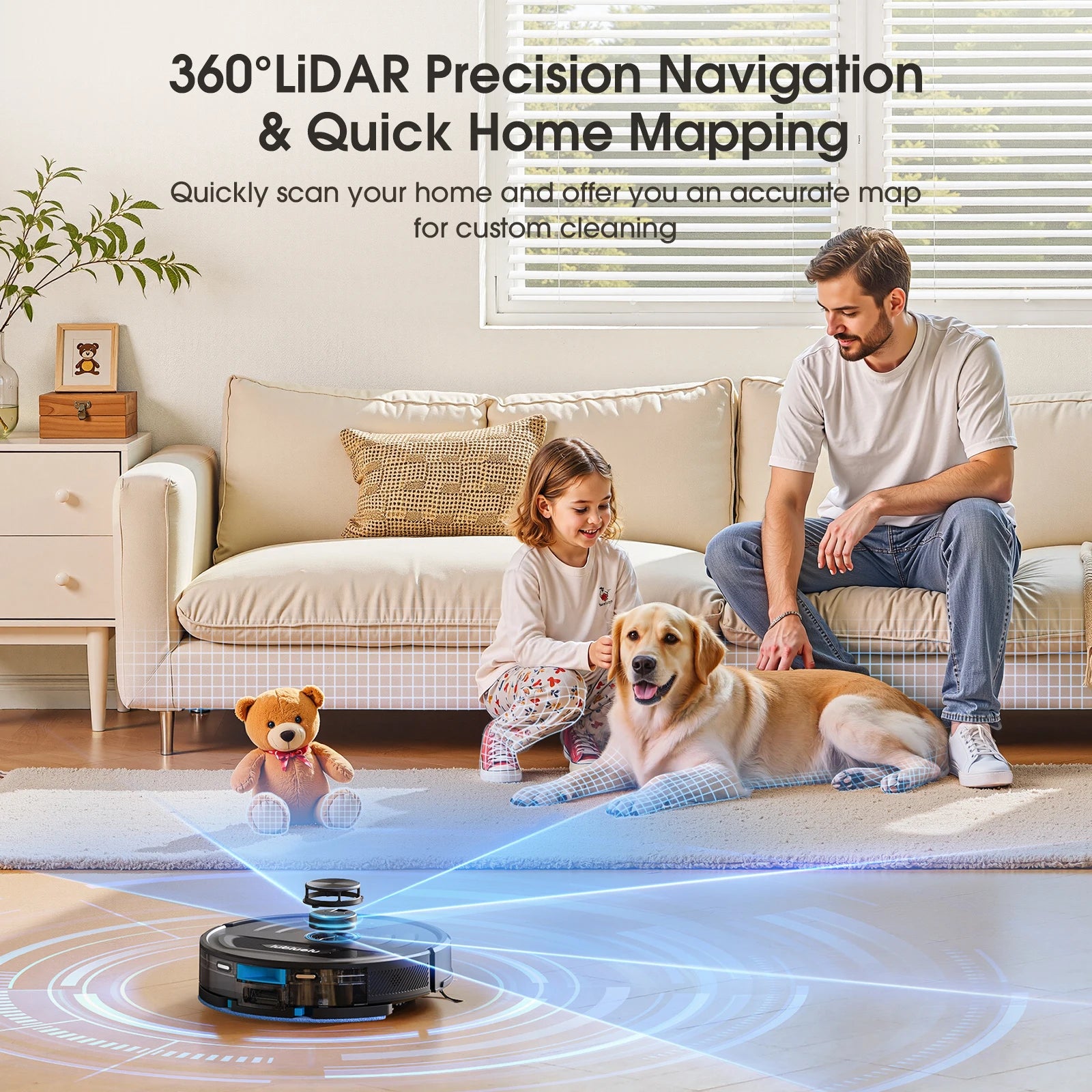Lubluelu L20 Ultra — 6000Pa, LiDAR Navigation