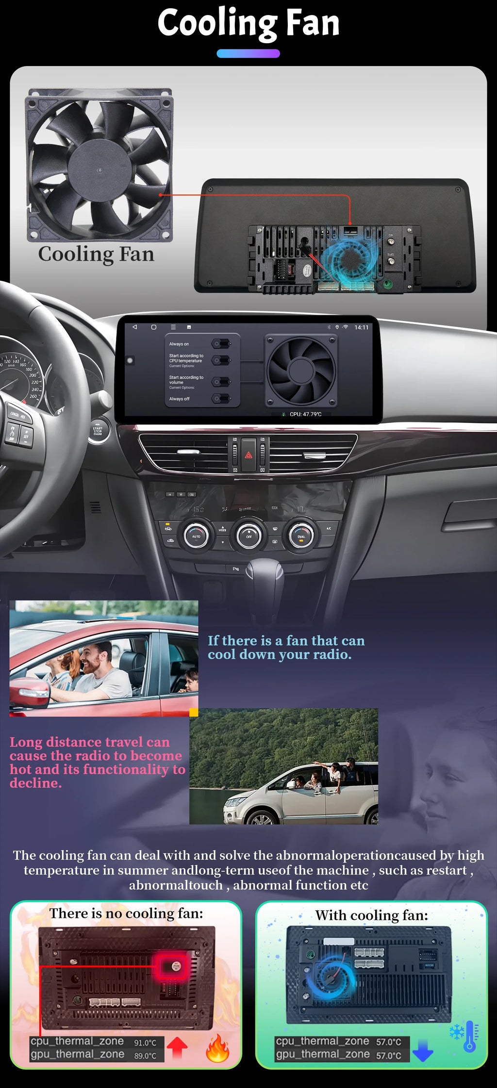 12.3" Android Radio — Honda Civic, CarPlay