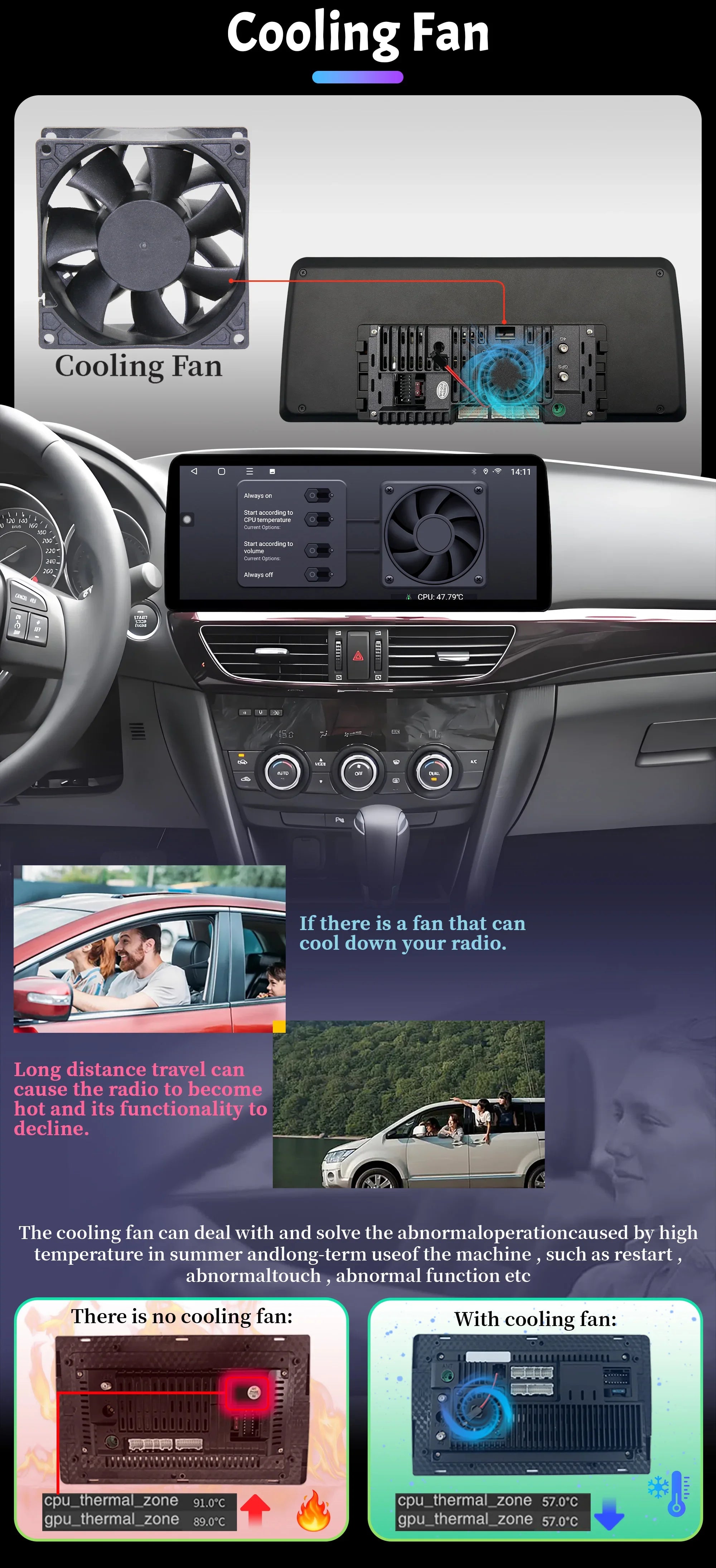 12.3" Android Radio — Honda Civic, CarPlay