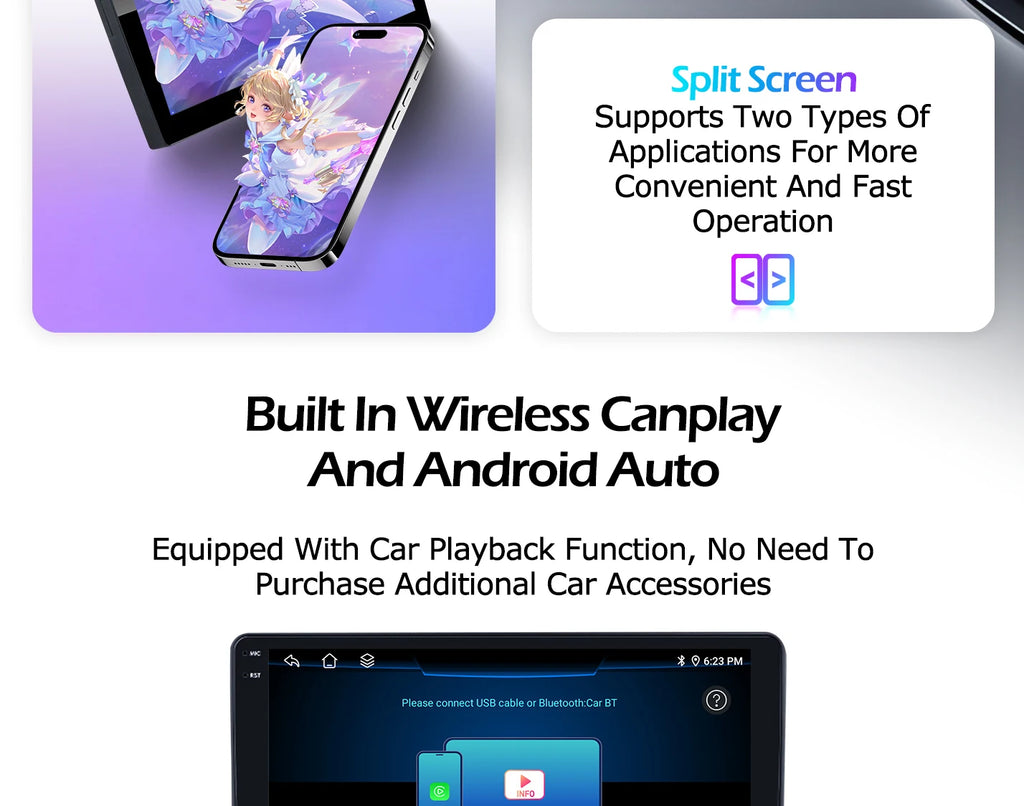 Ford C-MAX/Kuga — Android 16, GPS, CarPlay