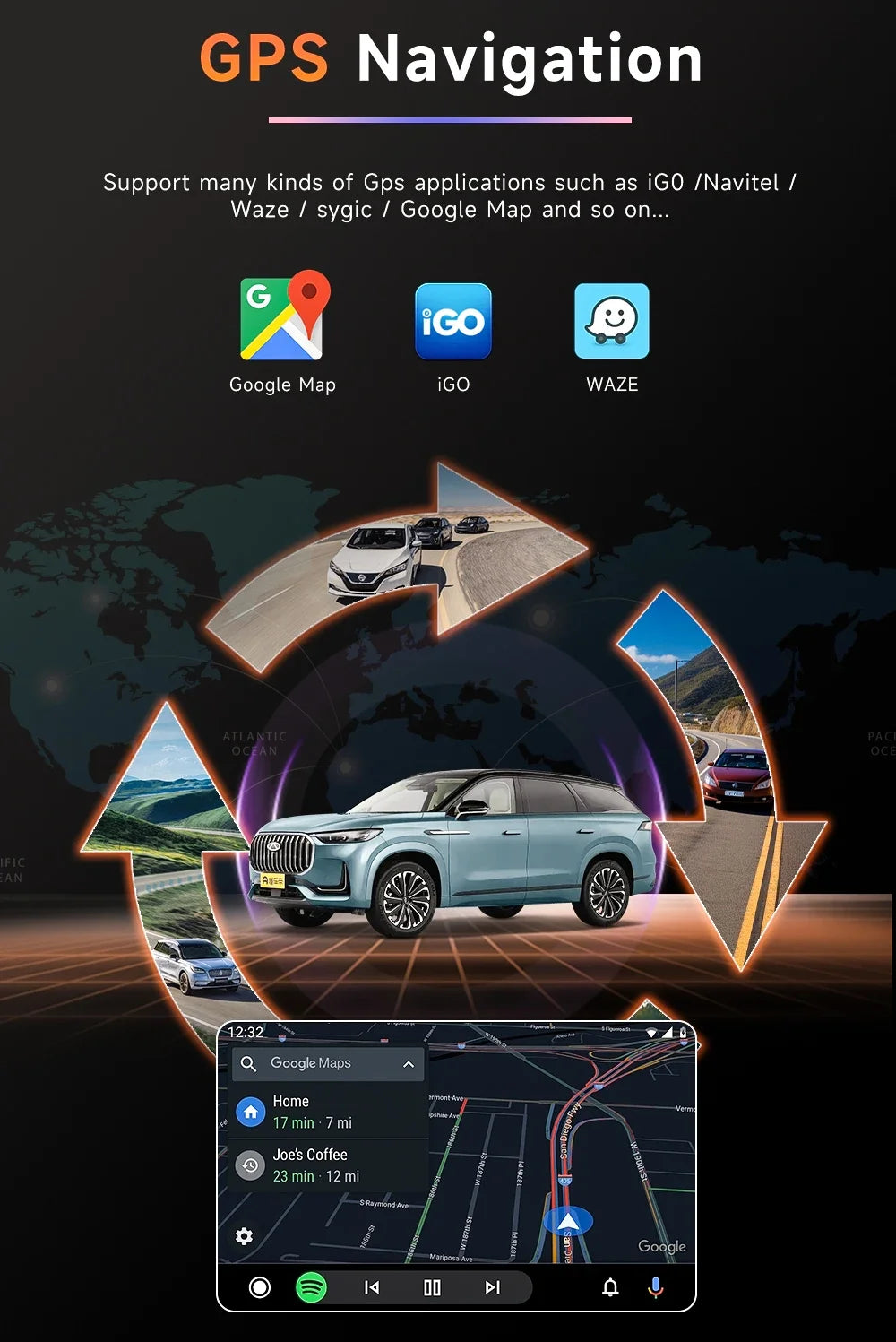 Ford Fiesta 12.3" — Android 15, QLED, 4G