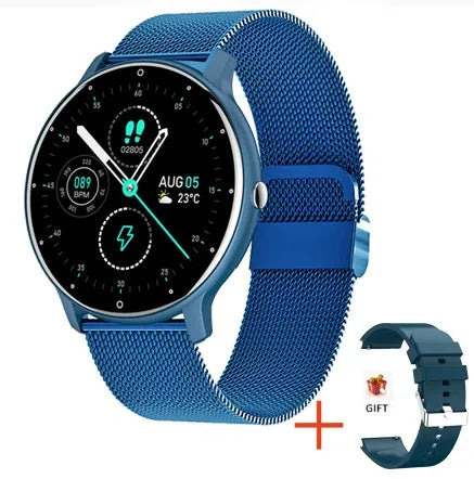 LIGE Montre intelligente Hommes Femmes Écran tactile complet Sport Fitness Montre Homme IP67 Étanche Bluetooth Pour Android IOS Smartwatch Hommes