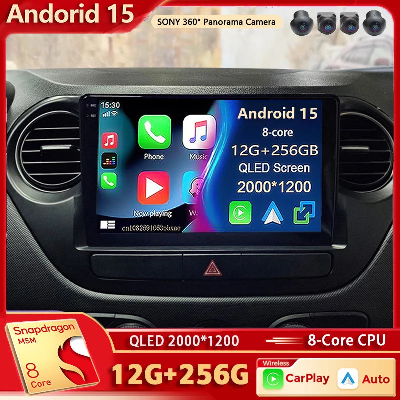 Hyundai i10 Android 15 — 2K QLED, AI Voice