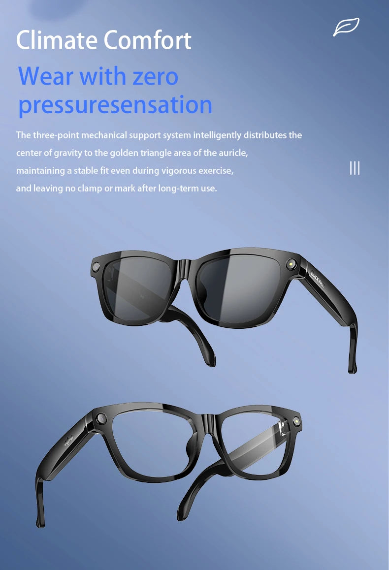 Blackview BV100 Glasses — HD Camera, Noise Cancelling
