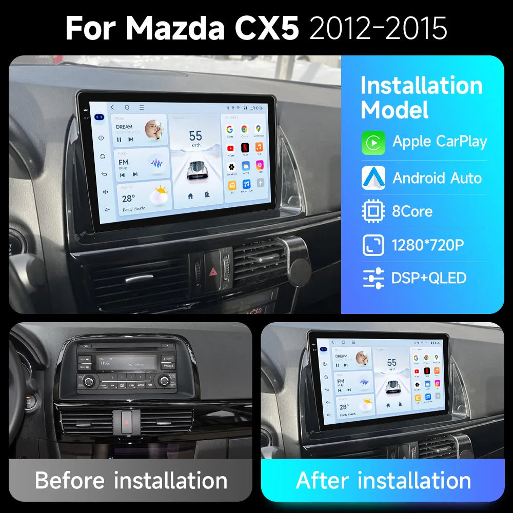 Mazda CX-5 Android 15 — 2K QLED, AI Voice