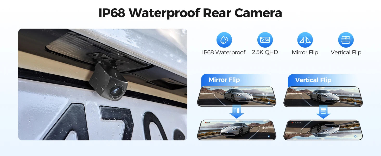 AZDOME PG17 MAX — 4K Dash Cam, GPS, Voice Control