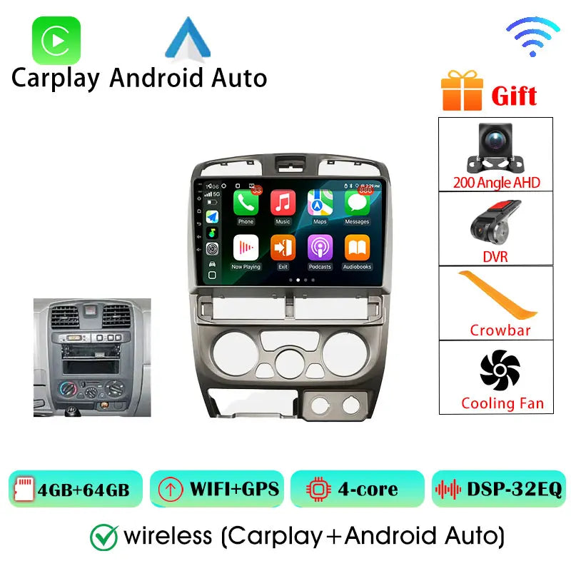 Isuzu D-Max Autoradio — Wireless CarPlay, Android Auto