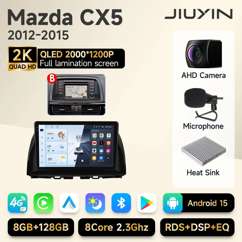 Mazda CX-5 Android 15 — 2K QLED, AI Voice