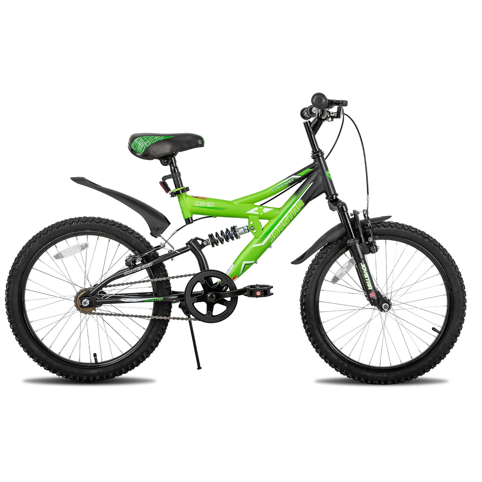 JOYSTAR 20 Inch Kids' Bike for Boys Girls Age 7-13 Years Old, Dual-Suspension Kids Mountain Bike with Dual Handbrake & Kickstand — available at Teckeleck