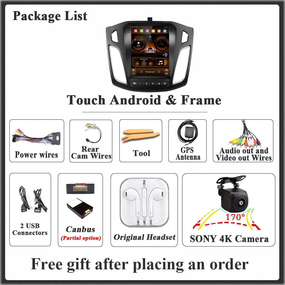 Ford Focus 3 Android 16 — GPS, Dash Cam