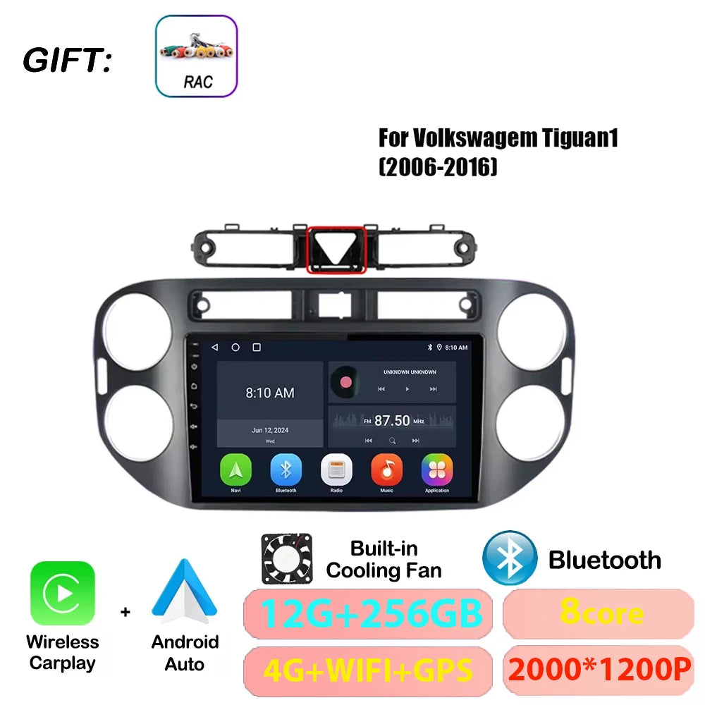 VW Tiguan Android 17 — 4G DSP, CarPlay