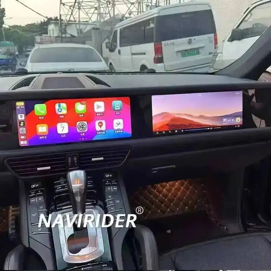 Yes 24.6" Dual Screen 256GB Android 15 For Porsche Cayenne 2010-2017 Carplay Radio Android Auto Stereo Multimedia Video Player