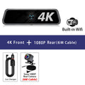10" 4K Dash Cam — Dual Lens, GPS, WiFi