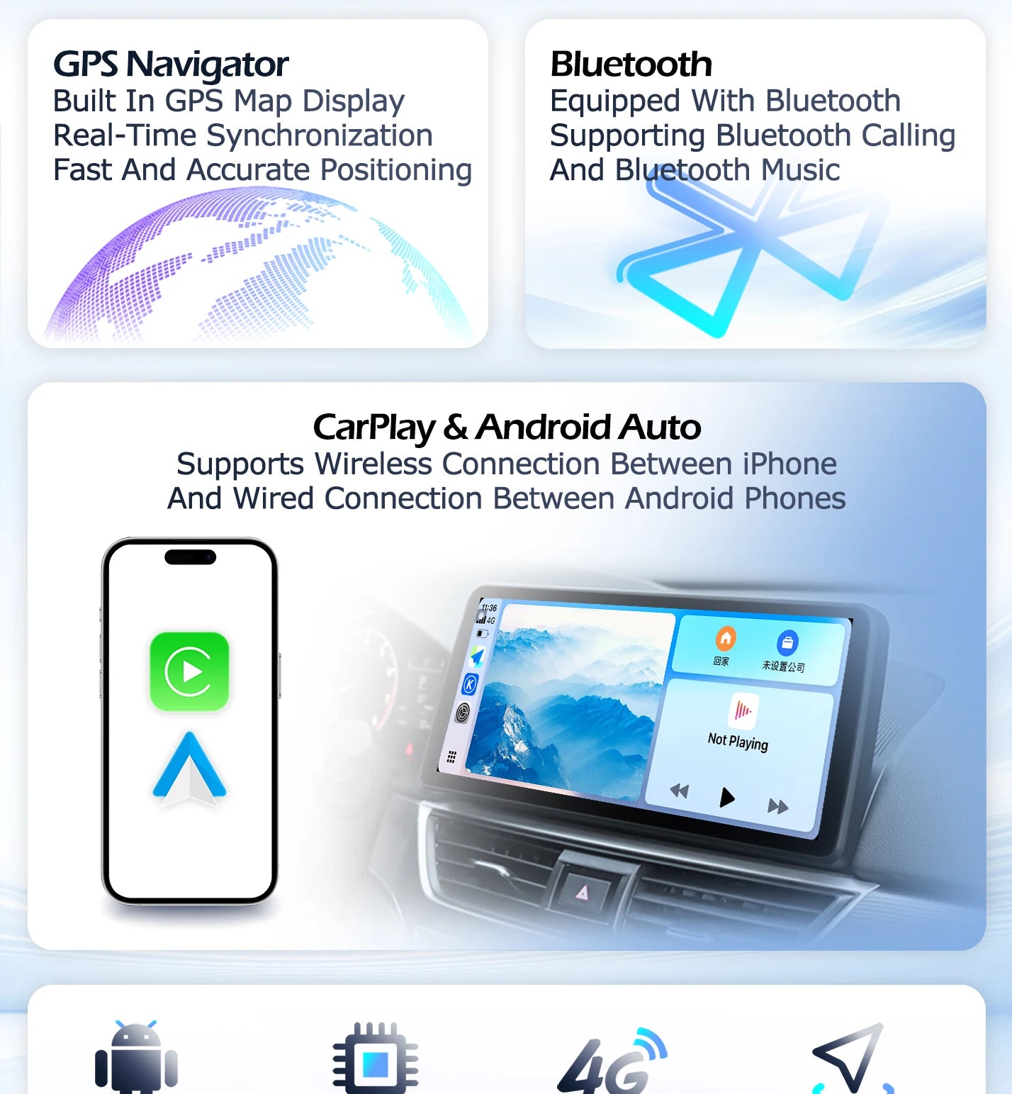12,3" Android Autoradio — Mazda 3 Axela 2020-2022, 2400x900P, CarPlay, GPS, WiFi