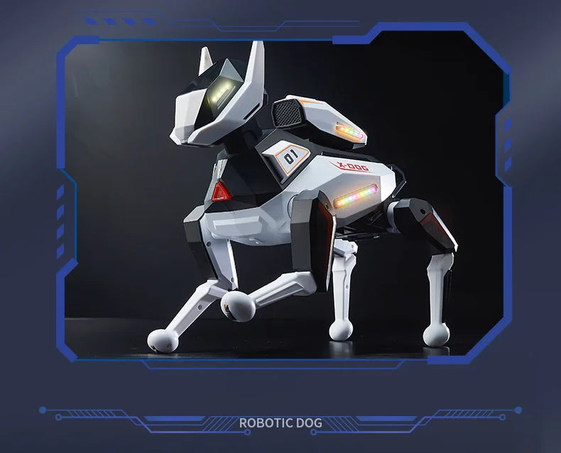 AI Simulation Robot Dog Intelligent Machine Dog Voice Command APP Control Programming Interactive Performs Acrobatics Robot Dog