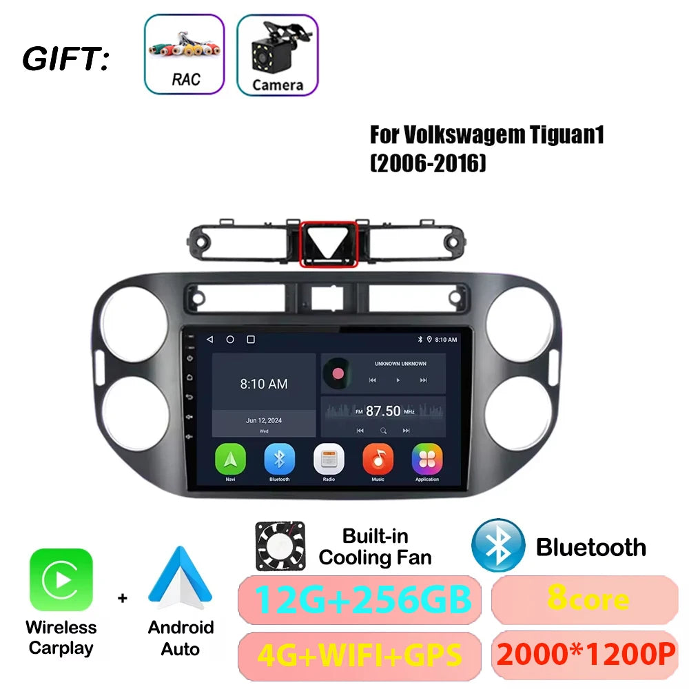 VW Tiguan Android 17 — 4G DSP, CarPlay