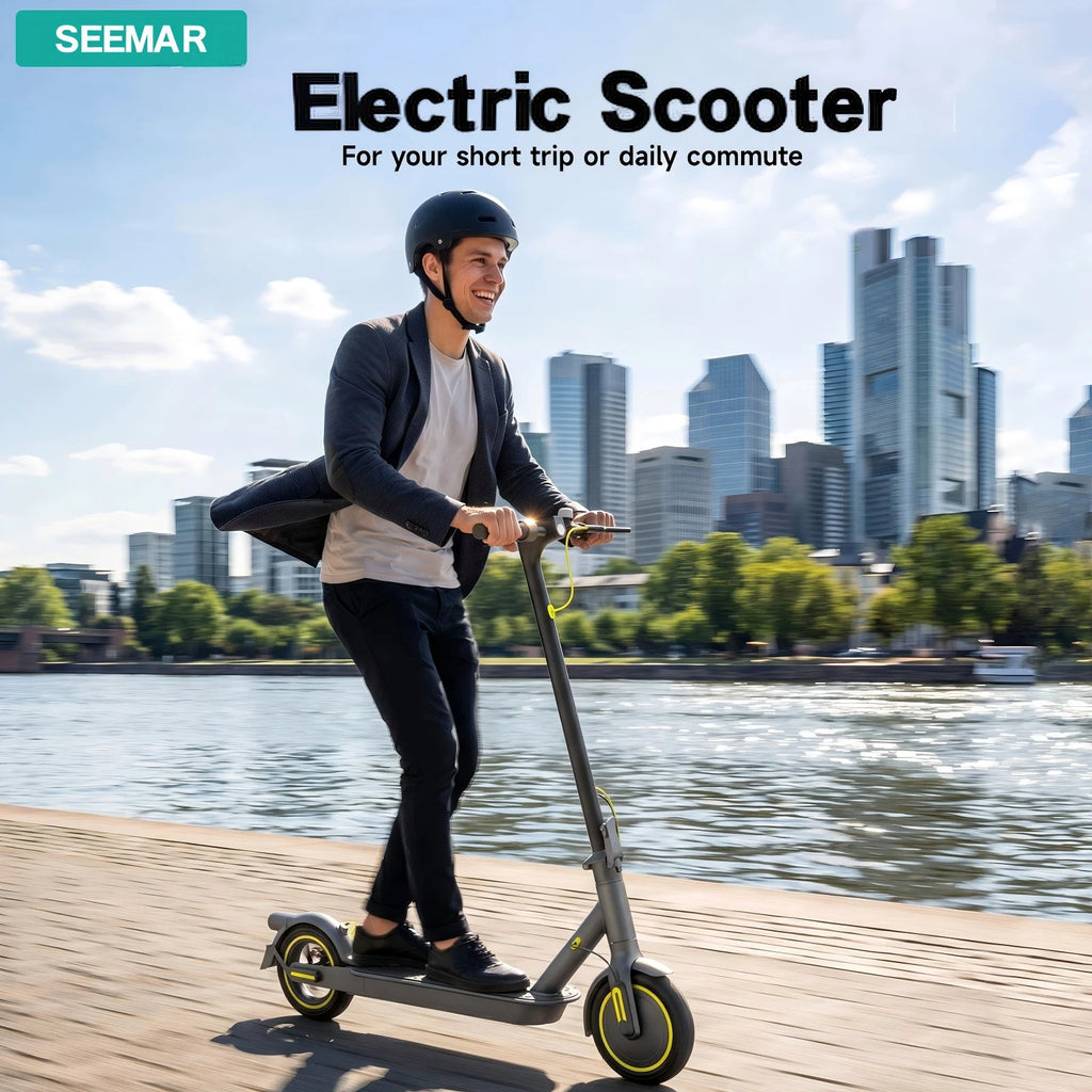 SEEMAR S1PRO Adult electric scooter, 36V 7.8AH, 350W (500W), 25-35KM, 8.5-inch tires Foldable e scooter with APP