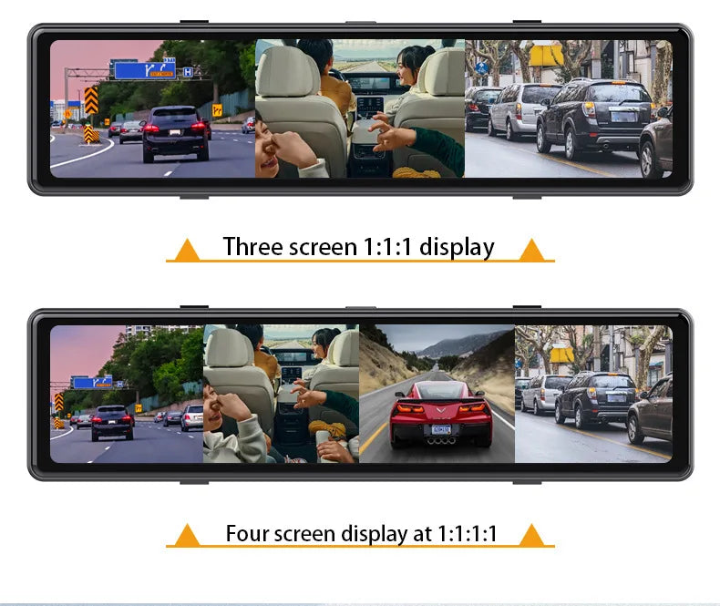 12" 4K Dash Cam — 360°, ADAS, Parking Mode