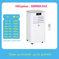 HOMCOM 7000 BTU Mobile Air Conditioner Indoor Portable AC Unit, White