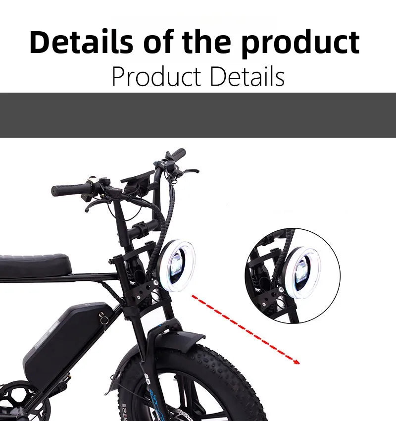 Promotional 20-inch mountain E-Bike, 500W brushless motor adult city electric bike, 48V15AH battery electric scooter