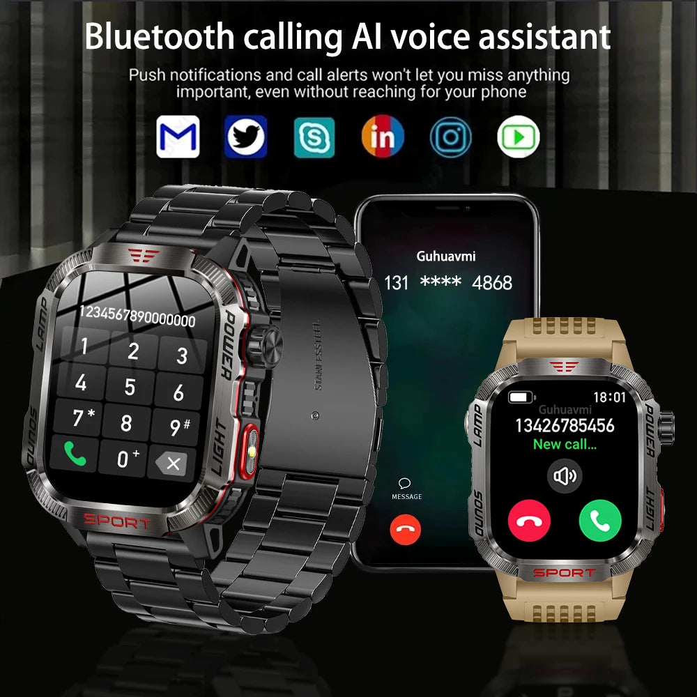GUHUAVMI Outdoor Watch — AMOLED, GPS, Bluetooth
