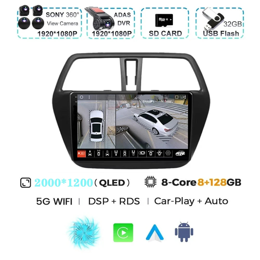 Suzuki SX4 Android 15 — Wireless CarPlay, 4G GPS