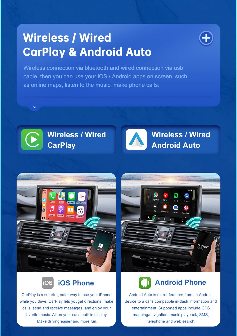 Audi A6/A7 — Wireless CarPlay, AirPlay, MirrorLink