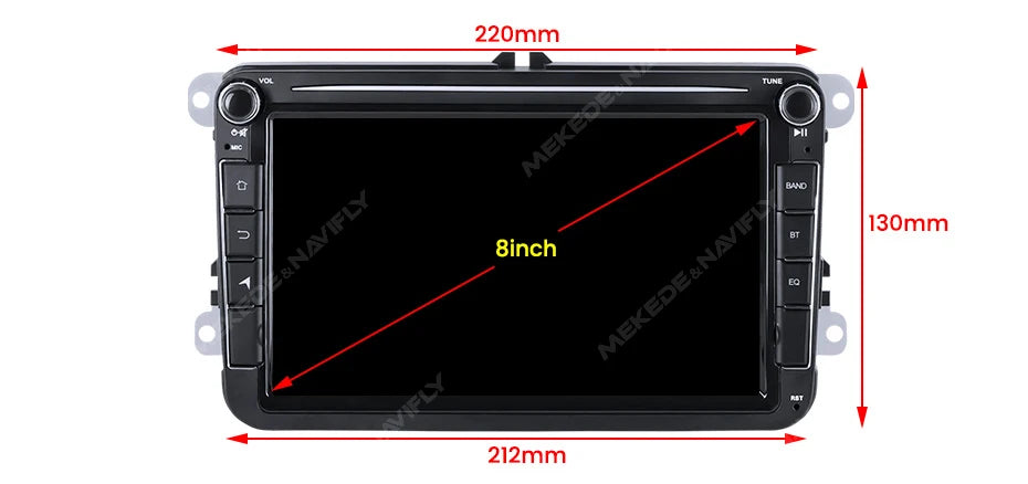 VW Android 15 Radio — BT GPS, Car Multimedia