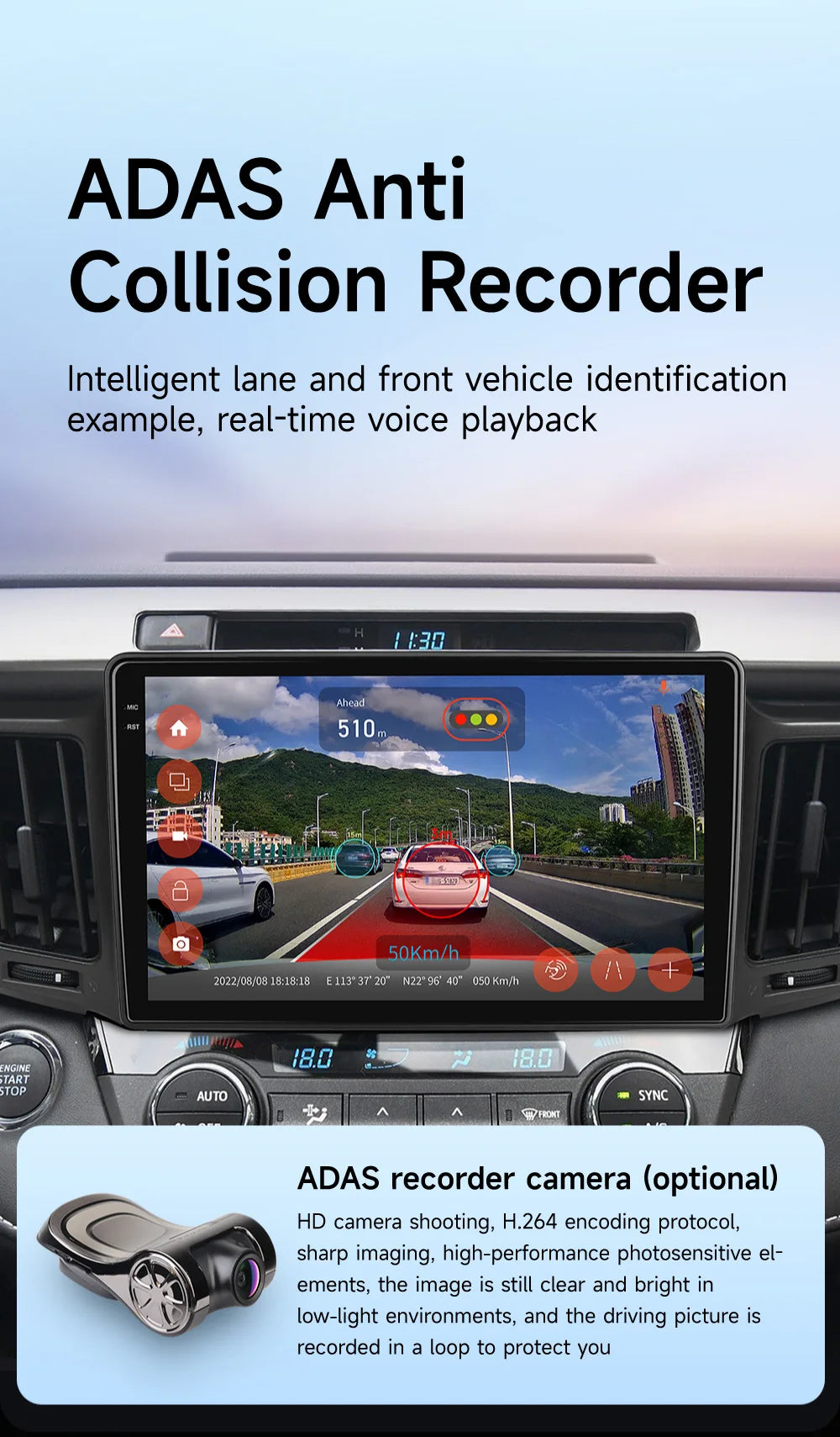 Mercedes W164 Android 14 — CarPlay, 2 Din, GPS
