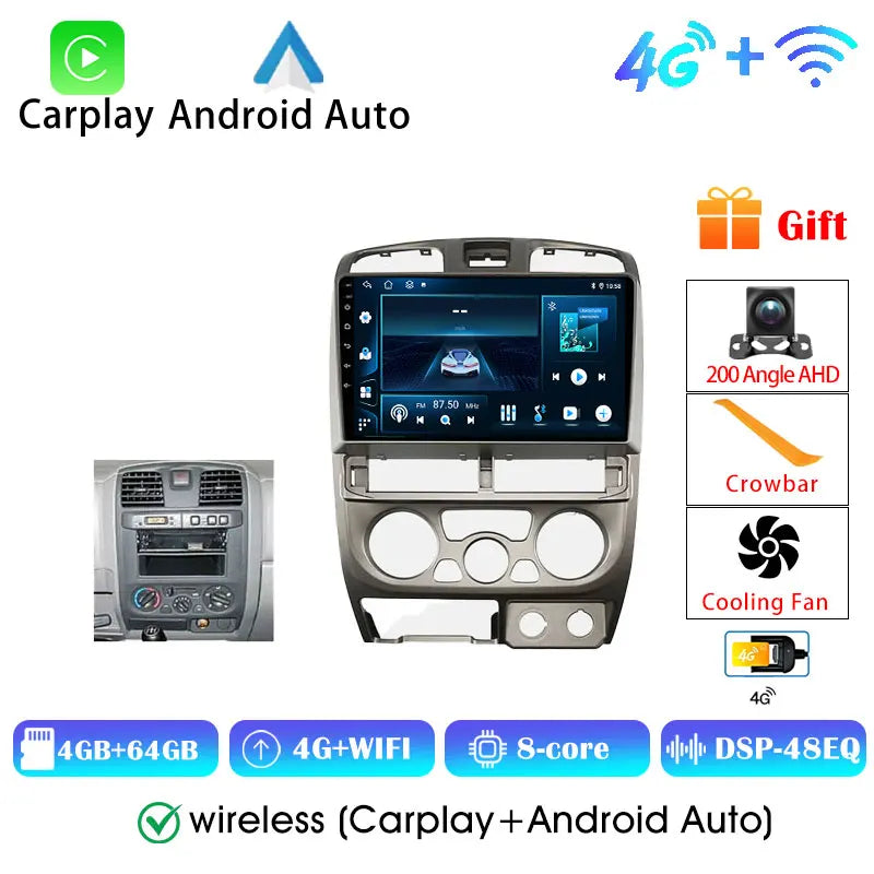 Isuzu D-Max Autoradio — Wireless CarPlay, Android Auto